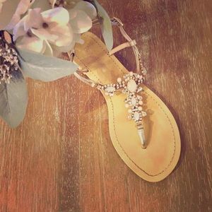 BHLDN Jeweled Sandals